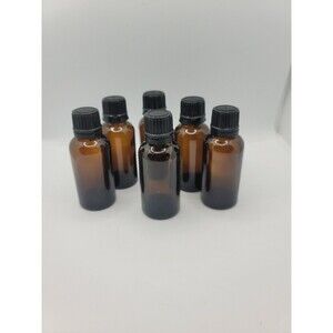 6 pack Ticture Bottles Amber